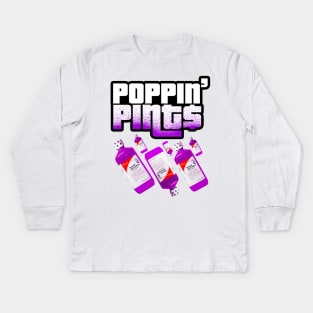 Pint Popper Kids Long Sleeve T-Shirt